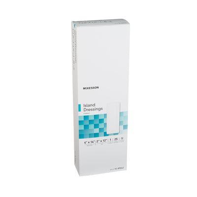 McKesson White Adhesive Dressing, 4 x 14 Inch, 1 Box of 25 (General Wound Care) - Img 4