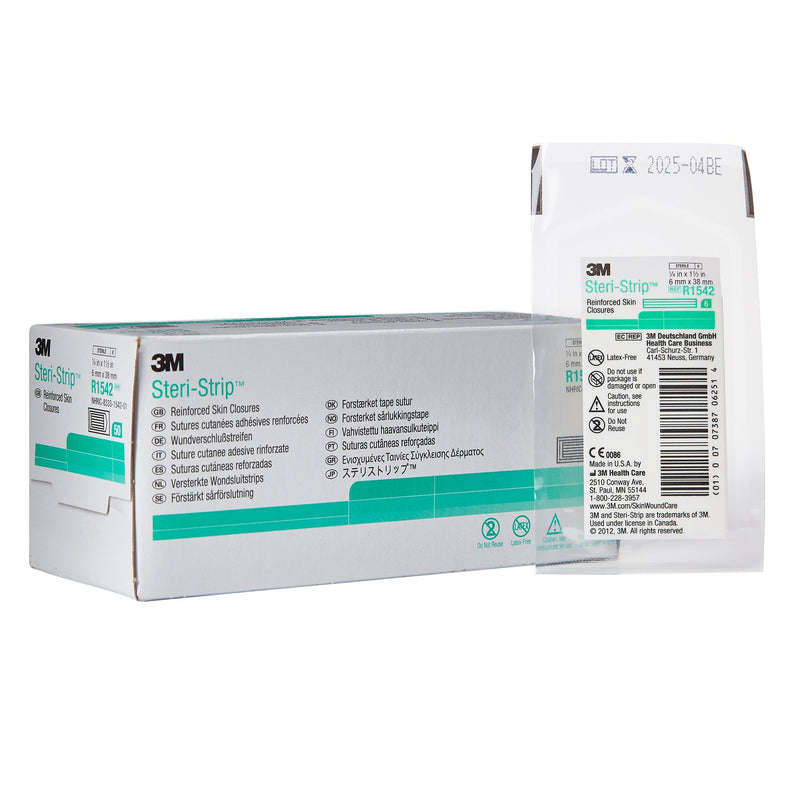 3M™ Steri-Strip™ Skin Closure Strip, 0.25 x 1.5 in., 1 Case of 200 (Skin Closure Strips) - Img 1