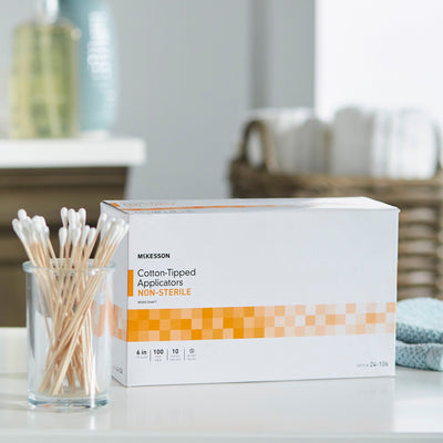 McKesson Swabsticks, Cotton-Tip, Wood Shaft, 6 Inch, 1 Bag (General Wound Care) - Img 10