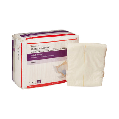 Wings™ Overnight Absorbency Incontinence Brief, Extra Large, 1 Case of 4 () - Img 1