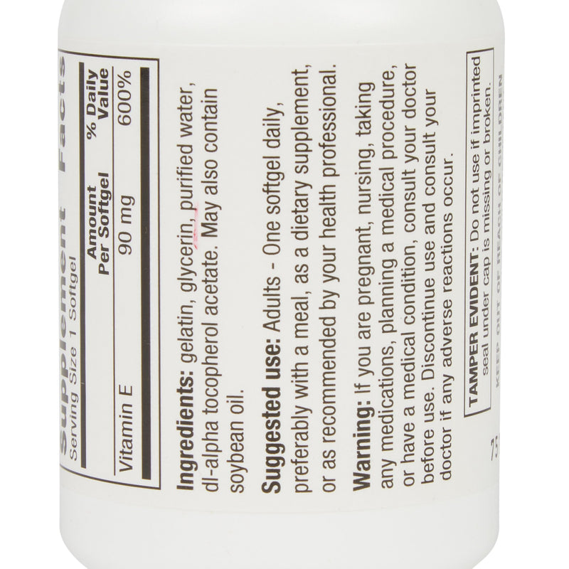 Geri-Care® Vitamin E Supplement, 1 Bottle (Over the Counter) - Img 5