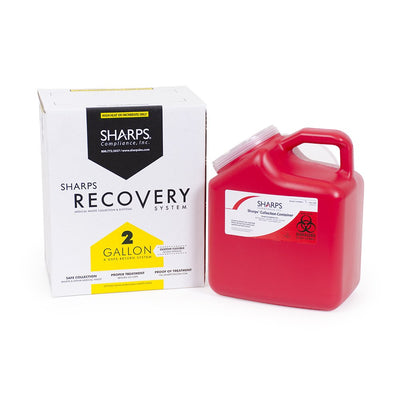 Sharps® Mailback Chemotherapy Container, 2 Gallon, 1 Each () - Img 1