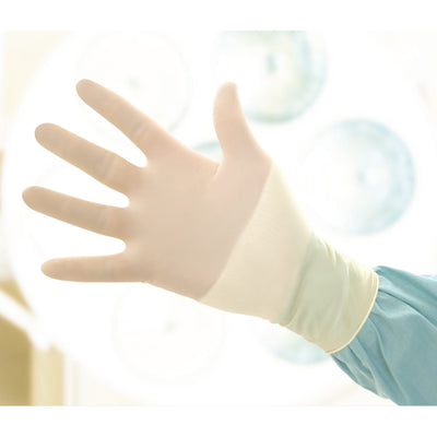 Biogel® Surgeons Latex Surgical Glove, Size 6.5, Straw Color, 1 Case of 200 () - Img 2