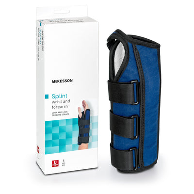 McKesson Left Wrist / Forearm Splint, One Size Fits Most, 1 Each (Immobilizers, Splints and Supports) - Img 1