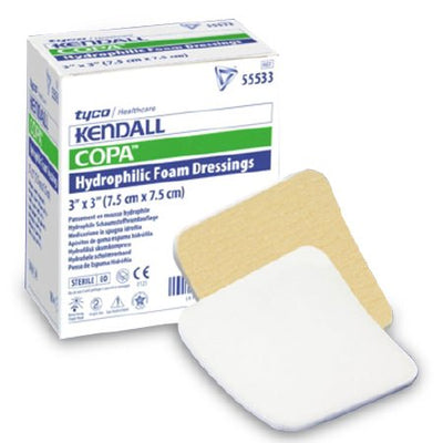 Kendall™ Adhesive without Border Foam Dressing, 3 x 3 Inch, 1 Box of 10 (Advanced Wound Care) - Img 1