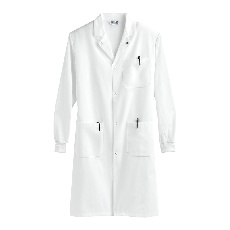 Fashion Seal Healthcare® Knit Cuff Lab Coat, Medium, White, 1 Each (Coats and Jackets) - Img 1