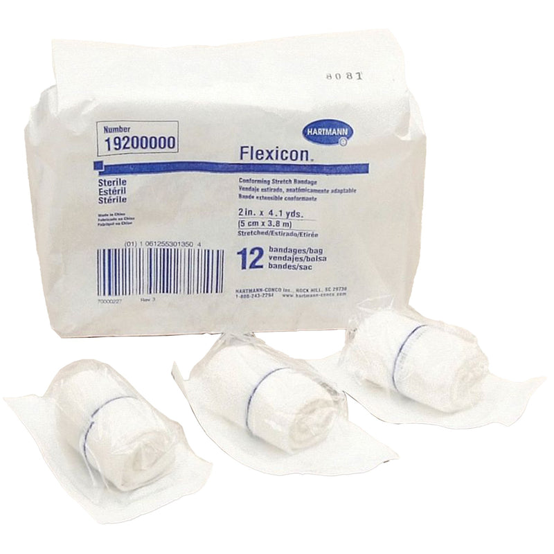 Flexicon® Sterile Conforming Bandage, 2 Inch x 4-1/10 Yard, 1 Box of 12 (General Wound Care) - Img 1