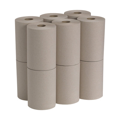 Pacific Blue Basic™ Brown Paper Towel, 7-7/8 Inch x 350 Foot, 12 Rolls per Case, 1 Pack (Paper Towels) - Img 5