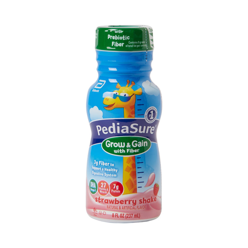 PediaSure® Grow & Gain with Fiber Strawberry Pediatric Oral Supplement, 8 oz. Bottle, 1 Each () - Img 1