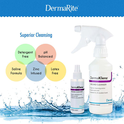 DermaRite® DermaKlenz™ Wound Cleanser, 8 oz, 1 Case of 24 () - Img 3