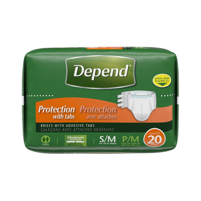 Depend® Maximum Incontinence Brief, Small / Medium, 1 Pack of 20 () - Img 4