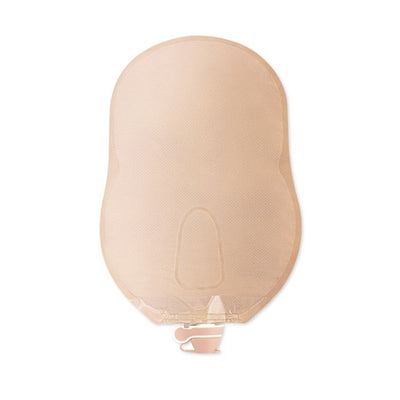 New Image™ Drainable Beige Urostomy Pouch, 9 Inch Length, 2¼ Inch Flange, 1 Box of 10 (Ostomy Pouches) - Img 3