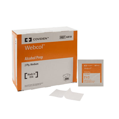 Webcol™ Alcohol Prep Pad, 1 Case of 4000 (Skin Care) - Img 1