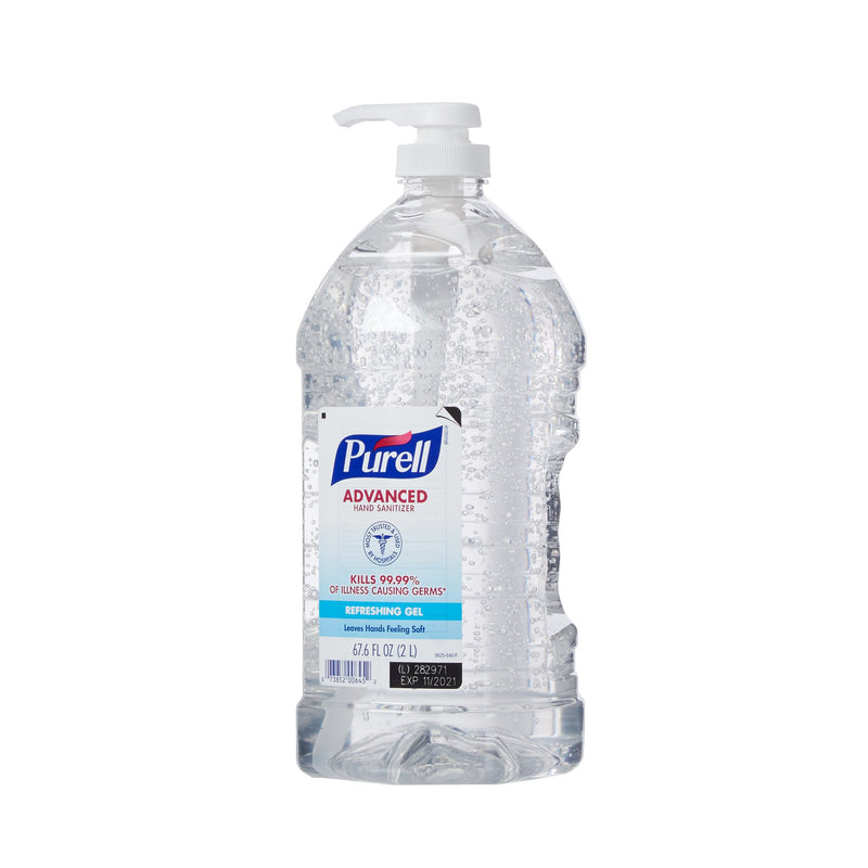 Purell Advanced Hand Sanitizer Gel, 70% Ethyl Alcohol, 2,000 mL Pump Bottle, 1 Case of 4 (Skin Care) - Img 2