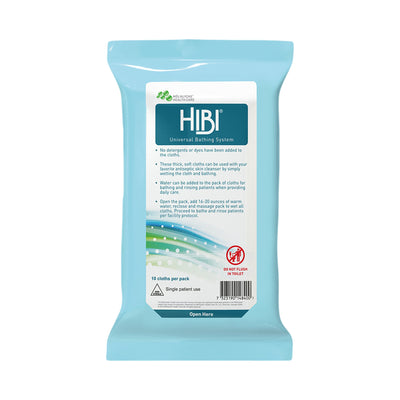 Hibi® Rinse-Free Bath Wipe, Unscented, Soft Pack, 1 Box of 10 (Skin Care) - Img 1