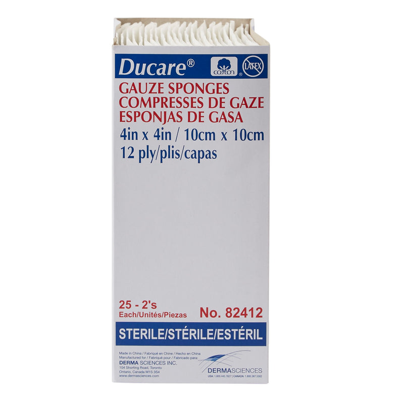 Ducare Sterile Gauze Sponge, 4 x 4 Inch, 1 Case of 600 (General Wound Care) - Img 4