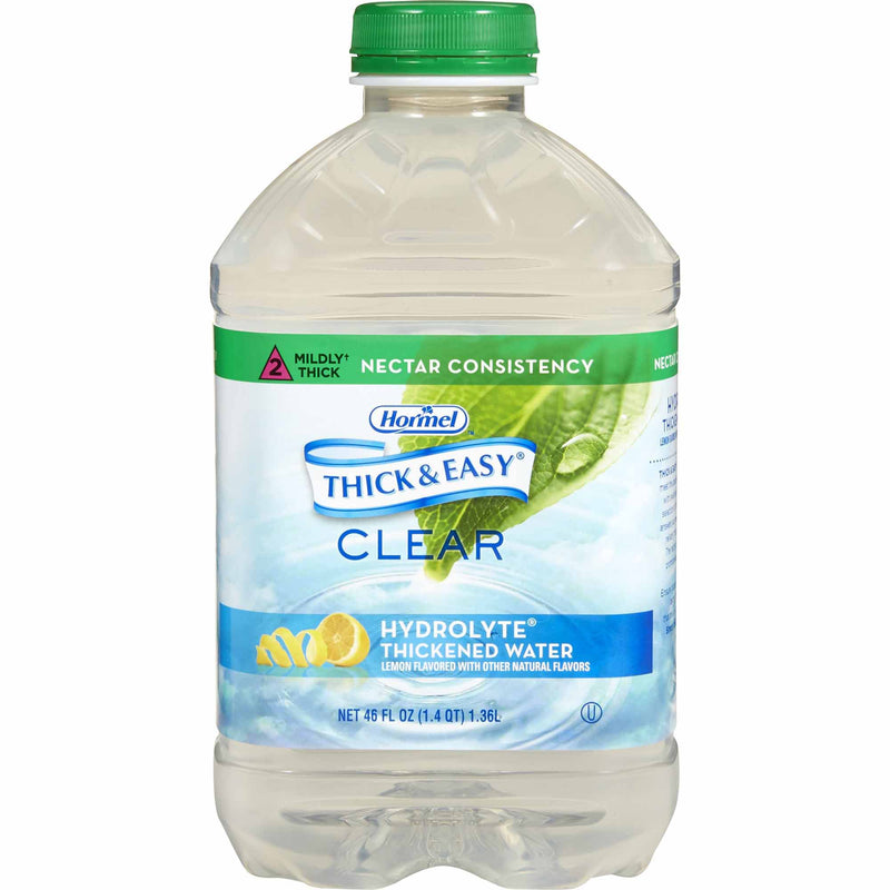 Thick & Easy® Hydrolyte® Nectar Consistency Lemon Thickened Water, 46 oz. Bottle, 1 Case of 6 (Nutritionals) - Img 1