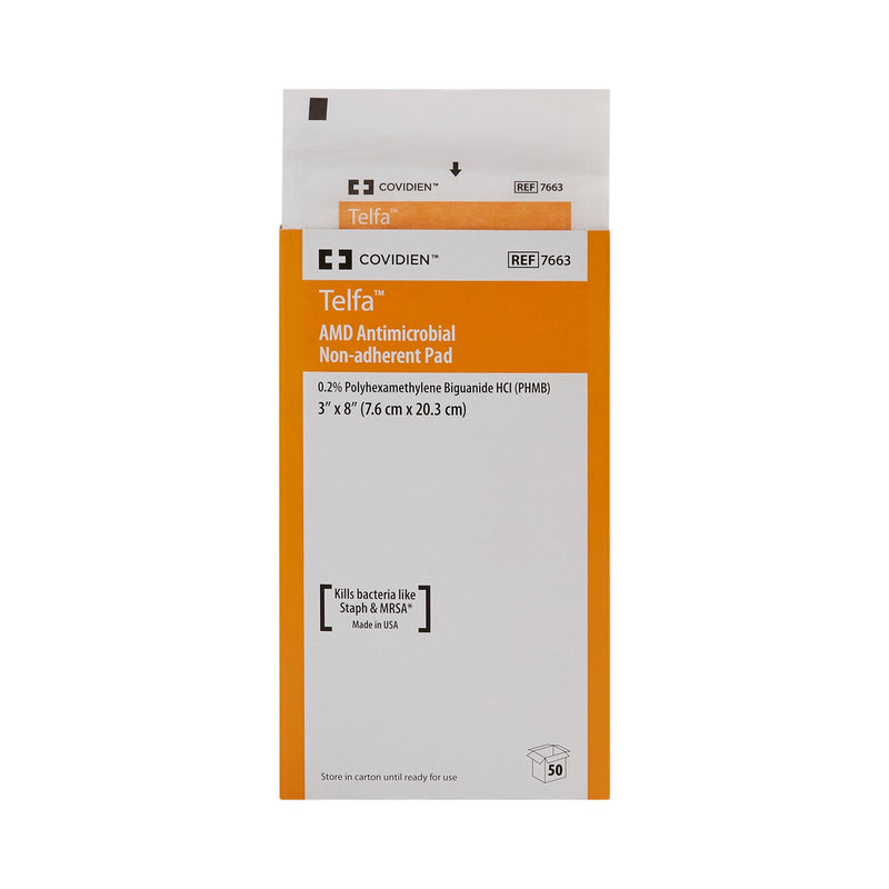 Telfa™ Impregnated Antimicrobial Dressing, 3 x 8 Inch, 1 Case of 600 (General Wound Care) - Img 2