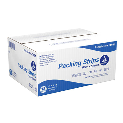 dynarex® Nonimpregnated Wound Packing Strip, ¼ Inch x 5 Yard, 1 Each (Advanced Wound Care) - Img 2