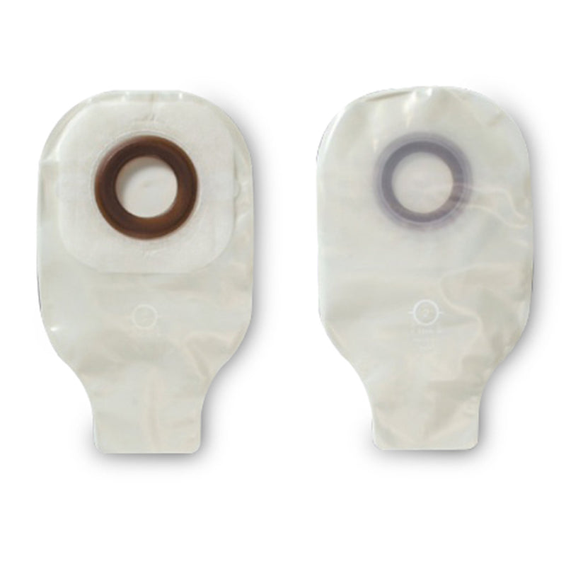 Karaya 5 One-Piece Drainable Transparent Ostomy Pouch, 9 Inch Length, Mini , 1½ Inch Flange, 1 Box of 30 (Ostomy Pouches) - Img 1