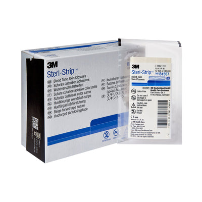 3M Steri-Strip Skin Closure Strips, Sterile, Non-woven, 1 Box of 50 (Skin Closure Strips) - Img 1
