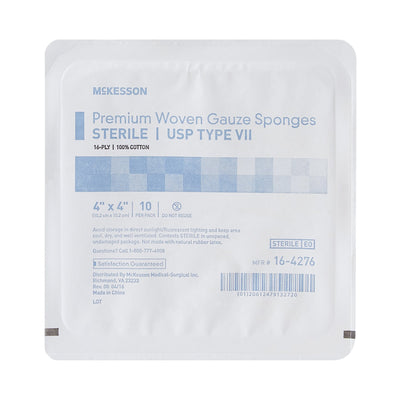 McKesson Sterile USP Type VII Gauze Sponge, 4 x 4 Inch, 1 Case of 72 (General Wound Care) - Img 2