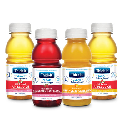 Thick-It® Clear Advantage® Honey Consistency Apple Thickened Beverage, 8 oz. Bottle, 1 Case of 24 (Nutritionals) - Img 4