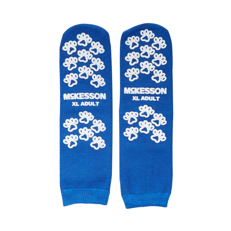 McKesson Terries™ Adult Slipper Socks, X-Large, Royal Blue, 1 Case of 48 (Slippers and Slipper Socks) - Img 1