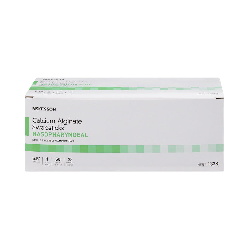 McKesson Nasopharyngeal Collection Swab, 5½ Inch, 1 Box of 50 (Specimen Collection) - Img 2