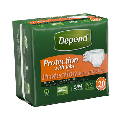 Depend® Maximum Incontinence Brief, Small / Medium, 1 Case of 60 () - Img 3