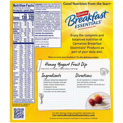 Carnation Breakfast Essentials® Vanilla Oral Supplement, 1.26 oz. Packet, 1 Box of 10 (Nutritionals) - Img 7