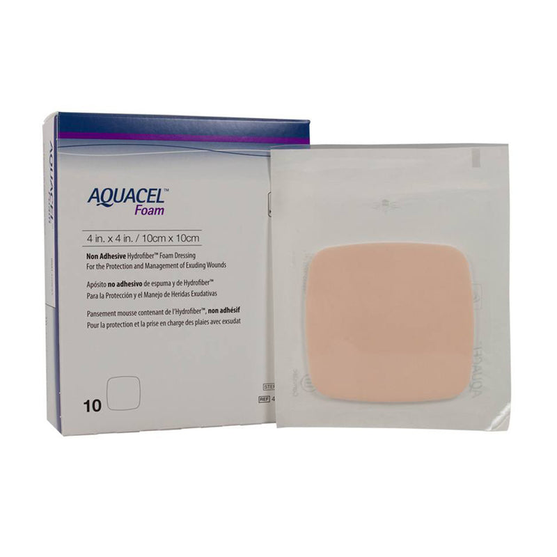 Aquacel® Nonadhesive without Border Foam Dressing, 4 x 4 Inch, 1 Each (Advanced Wound Care) - Img 1