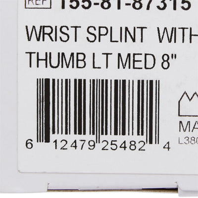 McKesson Left Wrist Splint with Abducted Thumb, Medium, 1 Each (Immobilizers, Splints and Supports) - Img 4