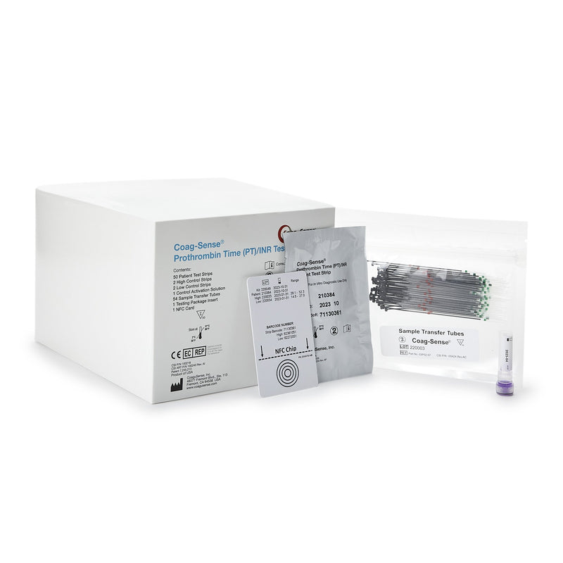 Coag-Sense® Professional Blood Coagulation Rapid Test Kit, 1 Box of 50 (Test Kits) - Img 1