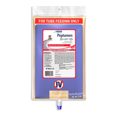 Peptamen Junior® 1.5 Ready to Hang Pediatric Tube Feeding Formula, 33.8 oz. Bag, 1 Each () - Img 1