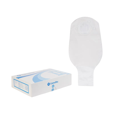 Sur-Fit Natura Two-Piece Colostomy Pouch Drainable, Vinyl, 12 Inch Length, 1¾ Inch Flange, Transparent, 1 Box of 10 (Ostomy Pouches) - Img 1