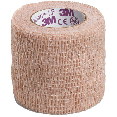 3M™ Coban™ LF Self-adherent Closure Cohesive Bandage, 2 Inch x 5 Yard, Tan, 1 Case of 36 (General Wound Care) - Img 1