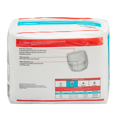 Sure Care™ Plus Heavy Absorbent Underwear, Medium, 1 Case of 80 () - Img 4