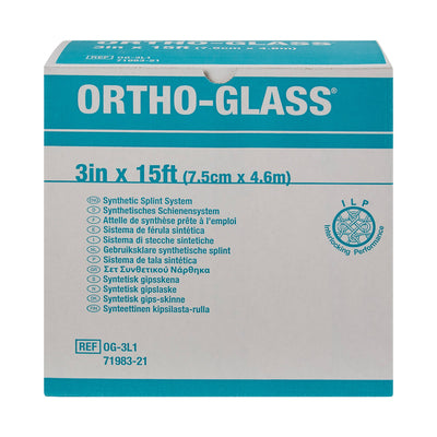 Ortho-Glass® Splint Roll, White, 3 Inch x 5 Yard, 1 Case of 2 (Casting) - Img 2