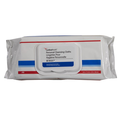 Cardinal Health™ Wings™ Personal Cleansing Cloths, 48 ct. Soft Pack, 1 Case of 576 (Skin Care) - Img 1