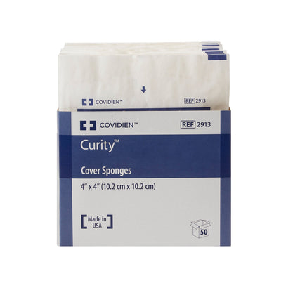 Curity™ Sterile Nonwoven Sponge, 4 x 4 Inch, 1 Tray of 25 (General Wound Care) - Img 2