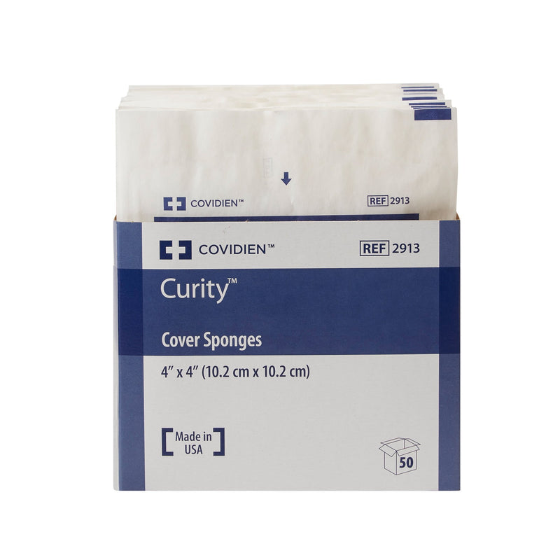 Curity™ Sterile Nonwoven Sponge, 4 x 4 Inch, 1 Case of 600 (General Wound Care) - Img 2