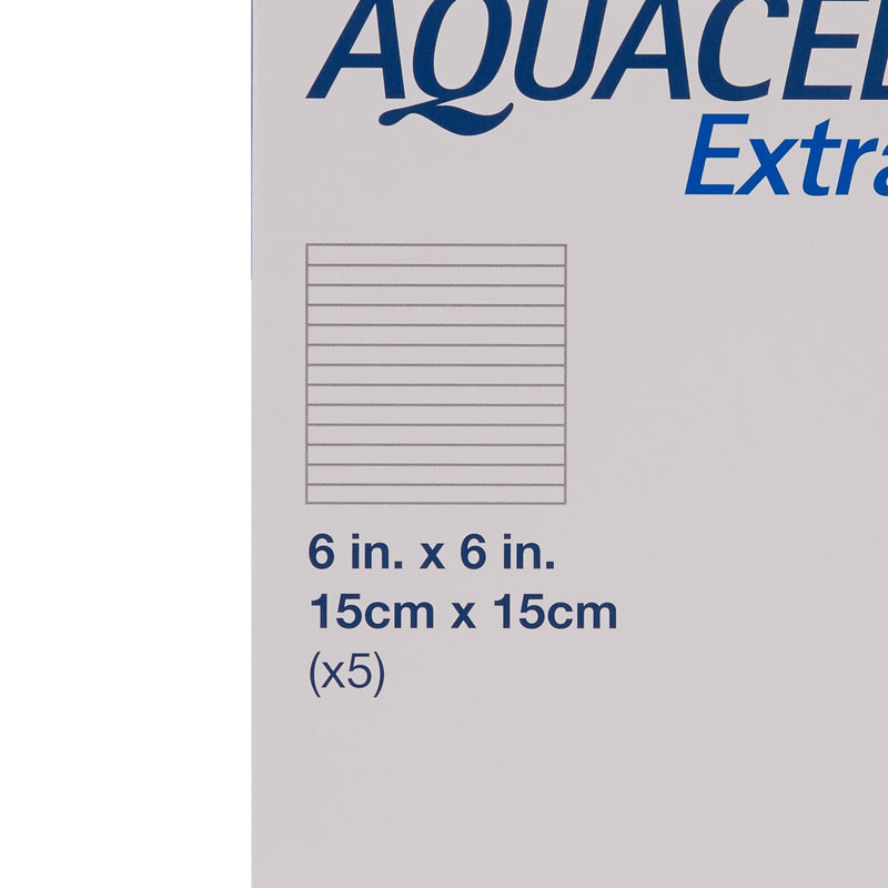 Aquacel® Extra™ Hydrofiber Dressing, 6 x 6 Inch, 1 Box of 5 (Advanced Wound Care) - Img 4