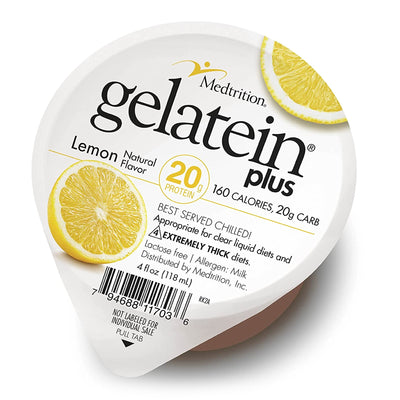Gelatein® Plus Lemon Oral Supplement, 4 oz. Cup, 1 Case of 36 (Nutritionals) - Img 1