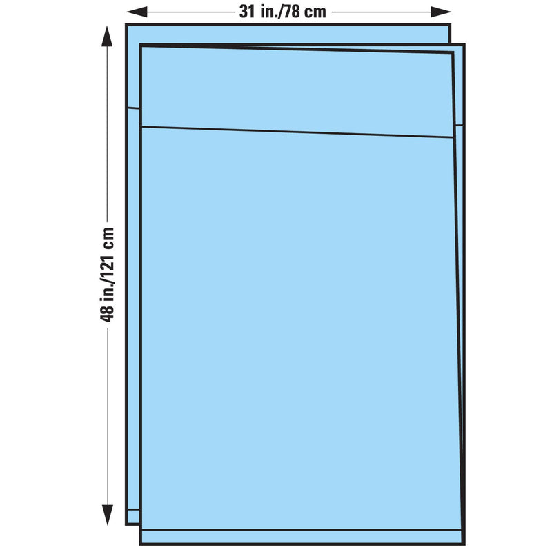 Halyard Sterile Surgical Leggings, 31 x 48 Inch, 1 Case of 26 (Procedure Drapes and Sheets) - Img 2