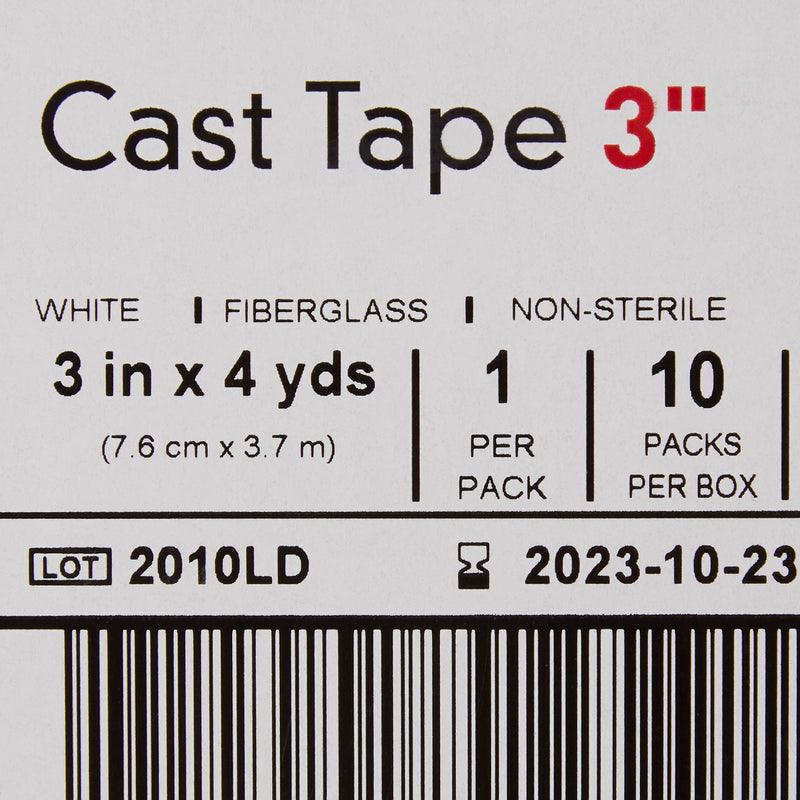 McKesson White Cast Tape, 3 Inch x 4 Yard, 1 Box of 10 (Casting) - Img 4