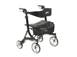 Nitro HD Bariatric 4 Wheel Rollator, Black, 1 Each (Mobility) - Img 1