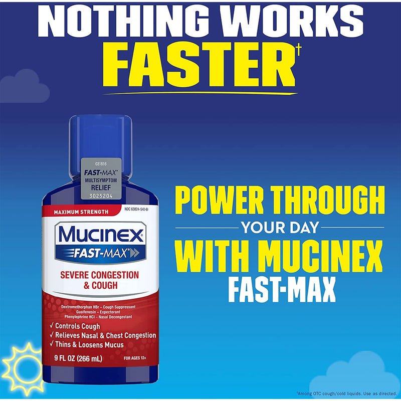 Mucinex® Fast-Max™ Severe Congestion & Cough Liquid Maximum Strength, 1 Each (Over the Counter) - Img 5