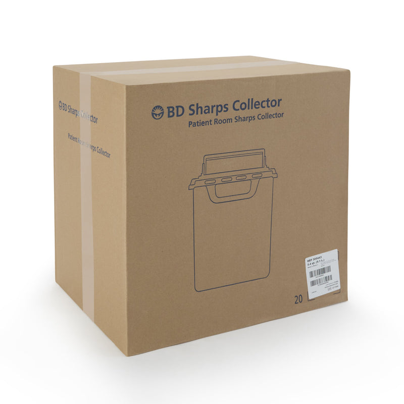 BD Sharps Container, 5.4 Quart, 11-7/10 x 16-3/5 x 4-1/2 Inch, 1 Each () - Img 2