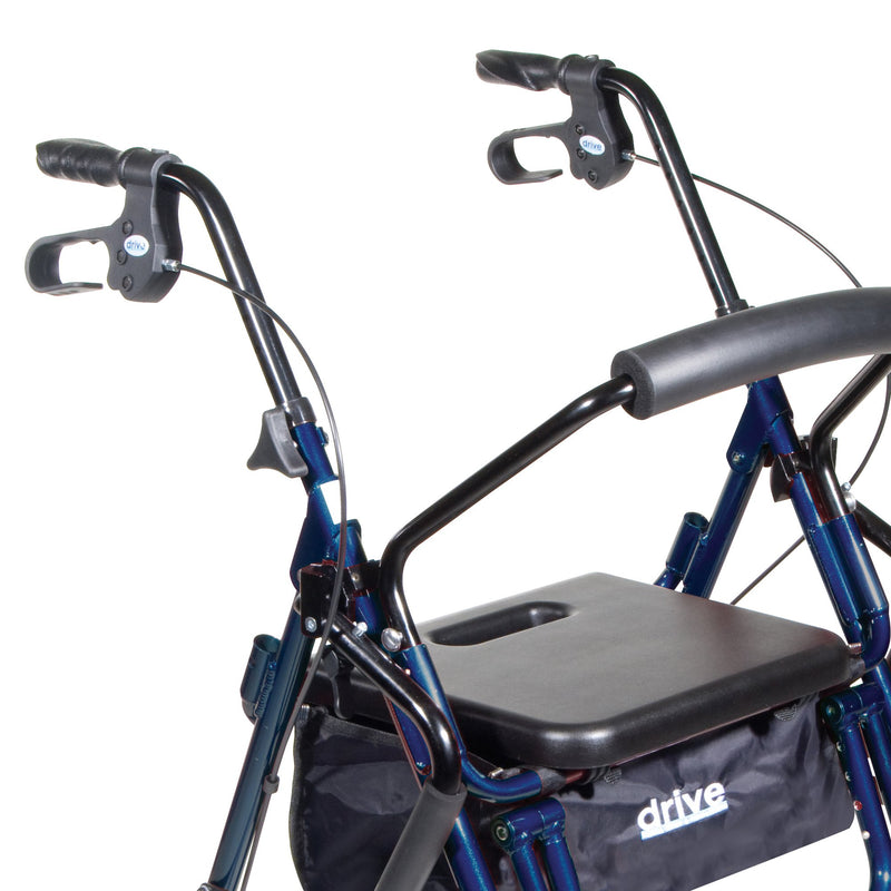 drive™ Duet 4 Wheel Rollator, Blue, 1 Case (Mobility) - Img 4